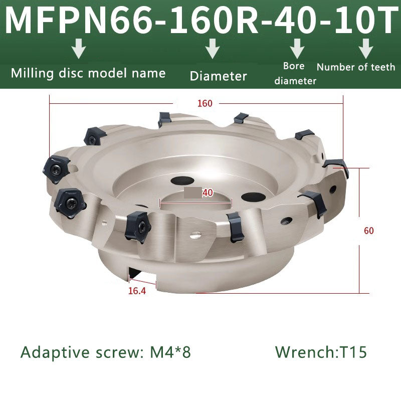 HSB-MFPN66 CNC Shoulder Face Mill Head for Heavy Cutting MFPN Indexable Milling Cutter (for PNMU Carbide Milling Insert) Shandong Denso Pricision Tools Co.,Ltd.
